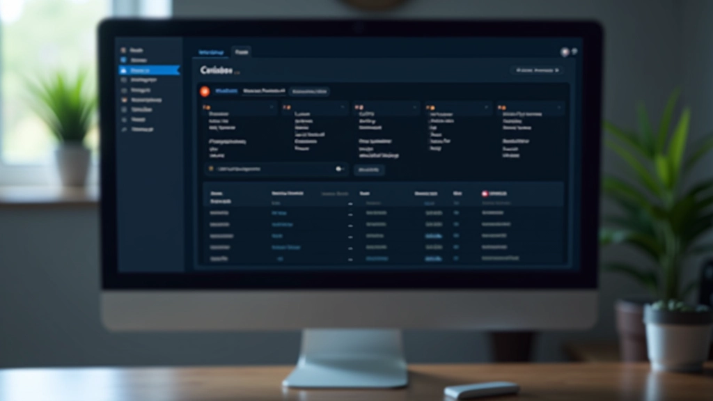 Dashboard mit einklappbarer Seitenleiste und Icon-Navigation auf modernem Monitor