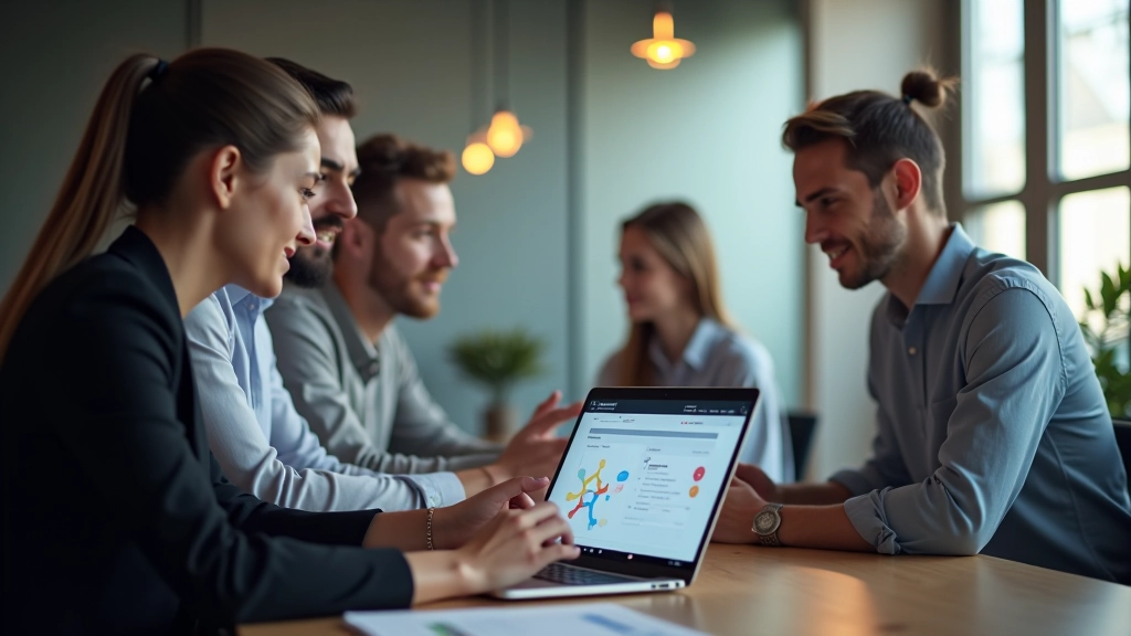 Team bespricht Dashboard-Design